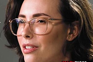 Beautiful milf pornstar Casey Calvert with perfect tits indulges in intriguing solo pussy masturbation close up