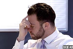 Boss dude fucks Kenna James hard banging her tight ass at Sicktaboo com