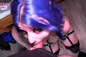 nympho xoe grimm deepthroats and rides boss seth brogan for job. creampie in wet pussy action!