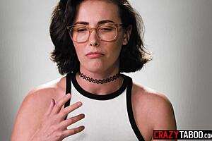 Beautiful milf pornstar Casey Calvert with perfect tits indulges in intriguing solo pussy masturbation close up