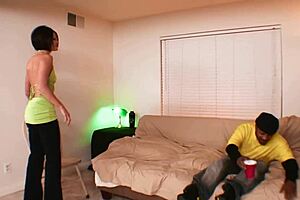 do you think milf jamie kenney can handle shorty mac's huge cock in her tight shaved pussy