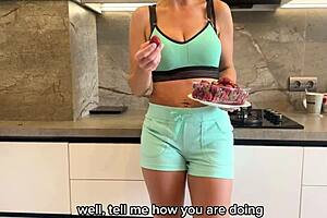 hungry stepmom pounced on stepson and fucked him after vacation - russian amateur with talk and english subtitles