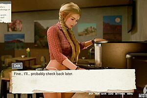 Redhead step-sister with big tits and big ass got fed a close up creampie. She played her wet shaved pussy role perfectly in this hardcore scene.