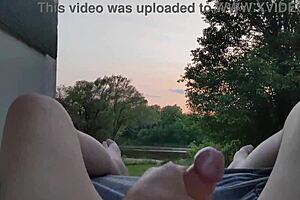 watch my big cock explode in homemade solo handjob for intense riverview orgasm