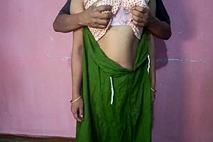 Can you believe this cheating desi Indian bhabhi gets rough doggy style fuck from husband's friend in viral homemade video?