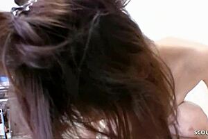 Slim japanese mature wife next door talks to pov amateur cheating fuck