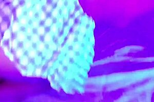 Fucking a stepmom in neon light