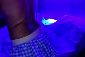 Fucking a stepmom in neon light