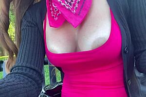 italian big tits milf artemisia love plays hot solo tits fetish outdoor with natural big tits and nipples