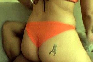 I'm fucking this big butt mom in doggystyle while she fingers her asshole