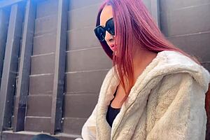 Whoa! Italian Milf Artemisia Love Flashing Juicy Big Tits Outdoor Smoking Fetish