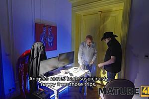 mature4k her cheating obsession gets wild with blonde european wife in stockings at hotel