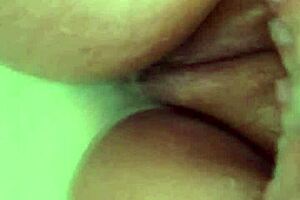 milf plays with pussy in bathtub then sucks step son's cock deep. she climbs on top for cum over her big boobs.