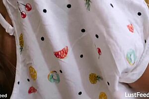 Creampie Sex Tape Contrasts Tiny 18+ Latina Hotwife Frida Sante In Big Ass Cowgirl Ride