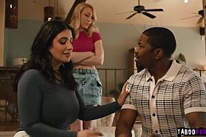 Sarah Arabic and Lily Labeau let Sarah's husband Isiah Maxwell fuck them both hard!