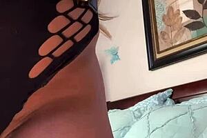 busty ebony big booty twerking nyla storm stripteases while you vibrate her pussy with toys