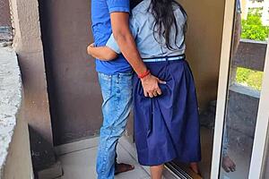 desi young 18+ step sister ashu engages in intense interaction with her step brother while step daddy is away from home