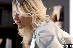 Boss dude fucks Kenna James hard banging her tight ass at Sicktaboo com