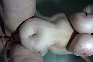 oh god, bbw wife fucked from behind, view from below, huge swinging tits... make this go viral, i mean it