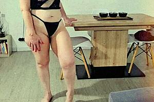 milf in lingerie gives jerk off instructions on webcam. beautiful mature solo with softcore chat about fucking her pussy and ass deep.