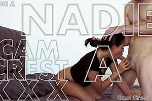 Cam crest cums on nadie as sweet ass in free rough milf group banging with asian teen