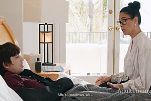 Teacher Gives Hurt Student A Release In Hard Cowgirl Riding With Dana Vespoli And Ricky Spanish