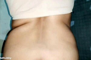 view of wet brown pussy and desi big ass with swaying big boobs