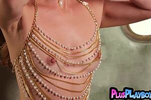 Stunning brunette milf Bella Donna, ready to tease with big ass lingerie in passionate posing session?