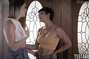 Big Tits Curvy BBW MILF Fucks Neighbors Lesbian Teen 18+ Stepdaughter