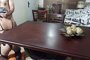 Fucking at parents' house turns spectacular with stepsister in homemade amateur session full of lingerie and taboo screams