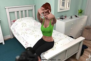 In summer heat, brunette milf with big tits and shaved pussy gets SLAMMED in close up.