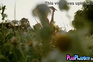 Hot Babe Anetta Keys Poses Intensely Outdoors