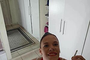 Bet You Cant Keep Your Pants On While Watching Me Undress In Homemade Solo Tease