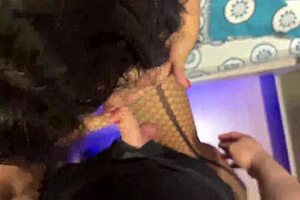 Caught my horny stepmom watching porn on bed so I made her suck my huge cock!