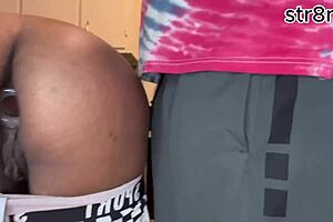 step bro, pull my glass butt plug out and fuck this ebony teen 18+ ass 😈