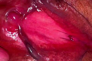 pink pussy of amateur wife gets licked and fucked close up after losing virginity