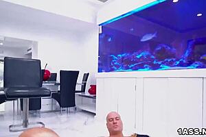 Big ass milf Julianna Vega rides after giving a blowjob