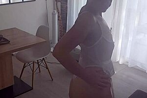 wearing stockings garter belt and body does this outfit please you