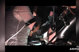 i was in my transparent nurse dress with blowjob mask, doing prostate and internal colon massage on the patient... finally wanking off his balls snot, it was so extreme