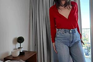 Stepmom and stepson share hotel bed