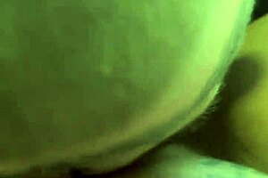 ebony stepmom tells white teen 18+ stepson to lick her tight pussy while dad works