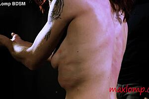 Merciless Palm Whipping Applied to Submissive Skinny Milf with Small Tits