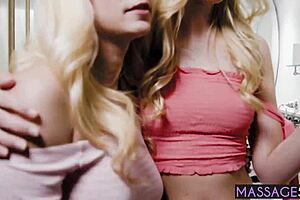 Perfect Ass Babe Massages Small Tits Blonde Intriguingly