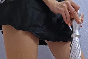 Petite Horny Stepsister Rides Bedpost to Extreme Orgasm