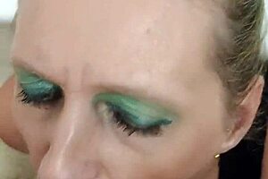 German Prostitute Milf Sandra Gives Blowjob and Swallows Sperm!