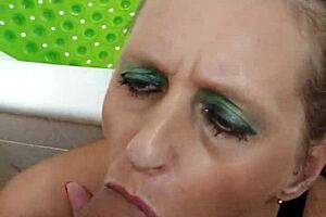 German Prostitute Milf Sandra Gives Blowjob and Swallows Sperm!