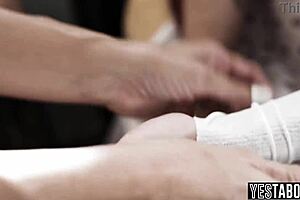 I feel so lonely as big tits milf stepmom bathing and fucking young hung stepson