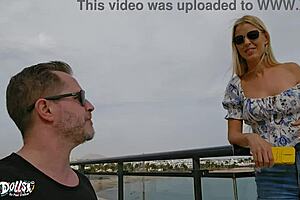 Lynna Nilsson Pisses in Mouth Before Hardcore Anal Fuck with Fingering and Cum Swallow on Beach