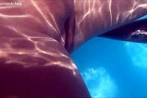 Blonde And Brunette Milfs Dive Into A Steamy Holiday Threesome In The Pool With Big Cock Action?