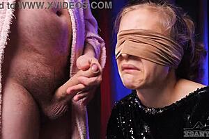 in a casual tale, a stepbrother tricks his stepsister into a taste game that leads to her sucking his dick, leaving her very angry